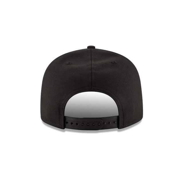 Las Vegas Raiders NFL New Era pour hommes, noir sur noir 9Fifty Basic Snapback