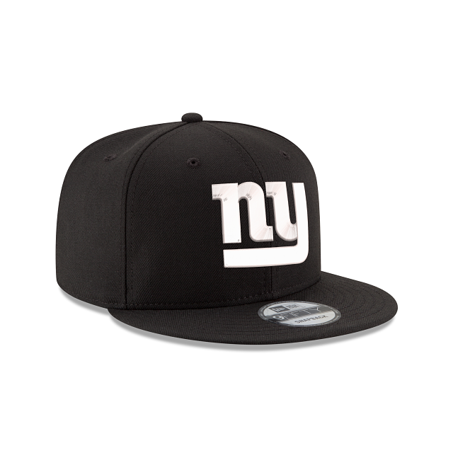 New York Giants NFL New Era pour hommes, noir et blanc, 9Fifty Basic Snapback