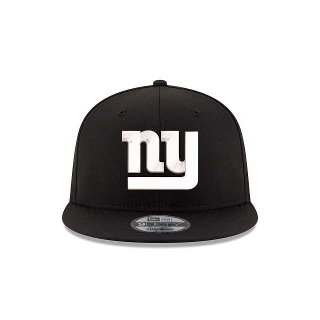 New York Giants NFL New Era pour hommes, noir et blanc, 9Fifty Basic Snapback