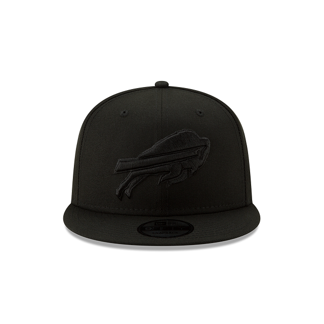 Buffalo Bills NFL New Era pour hommes, noir sur noir 9Fifty Basic Snapback