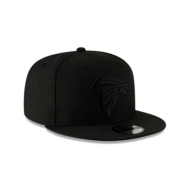 Atlanta Falcons NFL New Era Men's Black On Black 9Fifty Basic Snapback