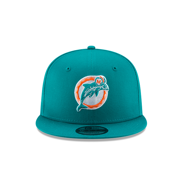 Miami Dolphins NFL New Era Men's Teal Breeze 9Fifty Classic Logo Basic Snapback