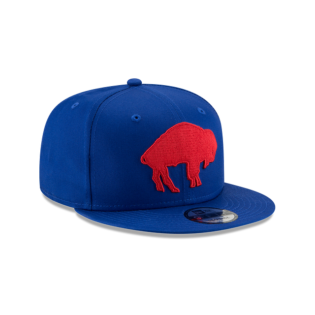 Buffalo Bills NFL New Era Majestic Blue 9Fifty Classic Logo Basic Snapback pour hommes