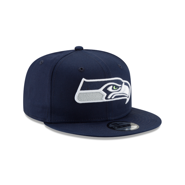 Seattle Seahawks NFL New Era Snapback de base 9Fifty bleu océan pour hommes