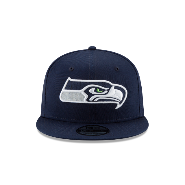 Seattle Seahawks NFL New Era Snapback de base 9Fifty bleu océan pour hommes