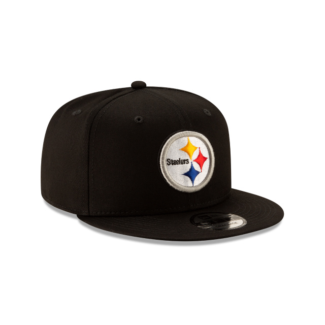 Pittsburgh Steelers NFL New Era Snapback 9Fifty Basic noir pour hommes