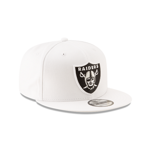 Las Vegas Raiders NFL New Era Snapback 9Fifty Basic blanc pour hommes