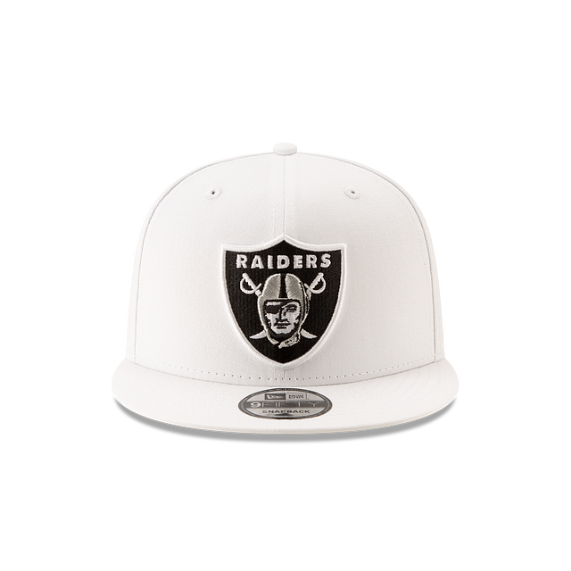 Las Vegas Raiders NFL New Era Snapback 9Fifty Basic blanc pour hommes