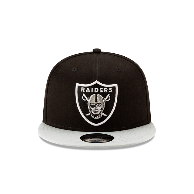 Las Vegas Raiders NFL New Era Men's Black/Grey 9Fifty 2 Tone Basic Snapback
