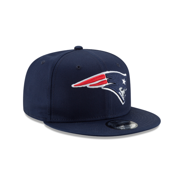 New England Patriots NFL New Era Snapback de base 9Fifty bleu océan pour hommes