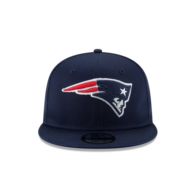 New England Patriots NFL New Era Snapback de base 9Fifty bleu océan pour hommes