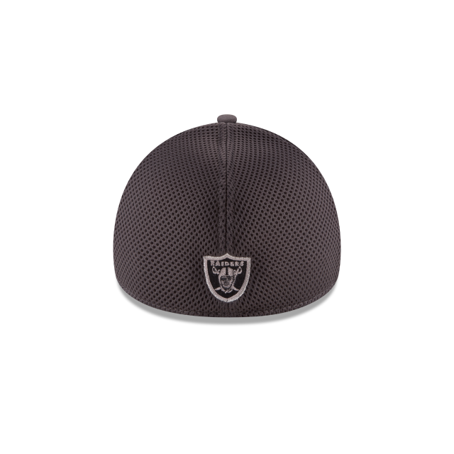 Las Vegas Raiders NFL New Era Casquette extensible grise 39Thirty Greyed Out Neo 2 pour hommes