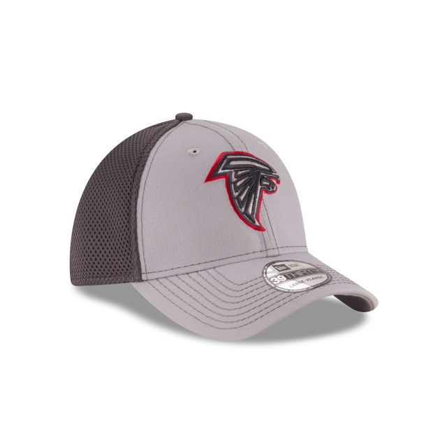 Atlanta Falcons NFL New Era Men's Grey 39Thirty Grayed Out Neo 2 Stretch Fit Hat