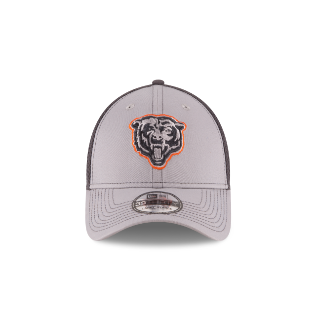 Chicago Bears NFL New Era Men's Grey 39Thirty Grayed Out Neo 2 Stretch Fit Hat