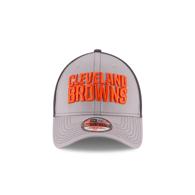 Cleveland Browns NFL New Era Men's Grey 39Thirty Grayed Out Neo 2 Stretch Fit Hat