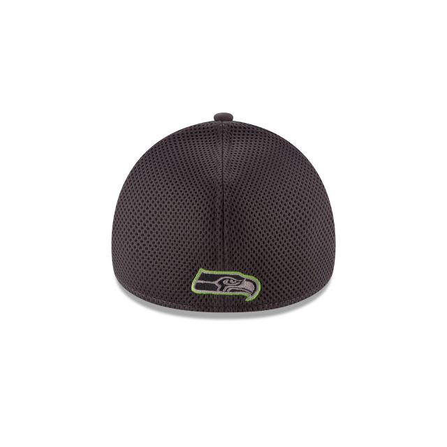 Seattle Seahawks NFL New Era Men's Grey 39Thirty Grayed Out Neo 2 Stretch Fit Hat