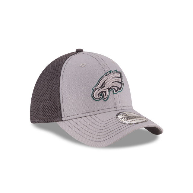 Philadelphia Eagles NFL New Era Men's Grey 39Thirty Grayed Out Neo 2 Stretch Fit Hat