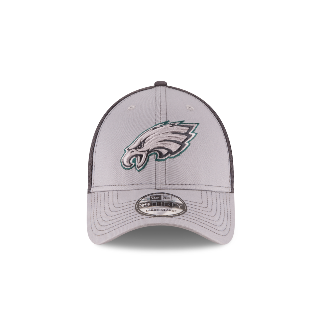 Philadelphia Eagles NFL New Era Men's Grey 39Thirty Grayed Out Neo 2 Stretch Fit Hat