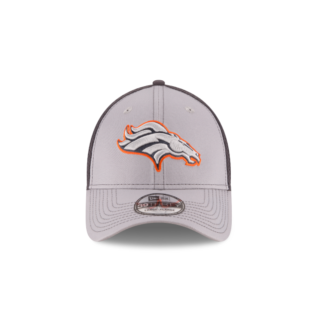 Denver Broncos NFL New Era Men's Grey 39Thirty Grayed Out Neo 2 Stretch Fit Hat