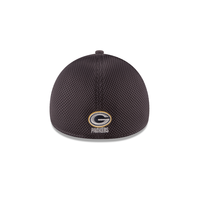 Green Bay Packers NFL New Era Men's Grey 39Thirty Grayed Out Neo 2 Stretch Fit Hat