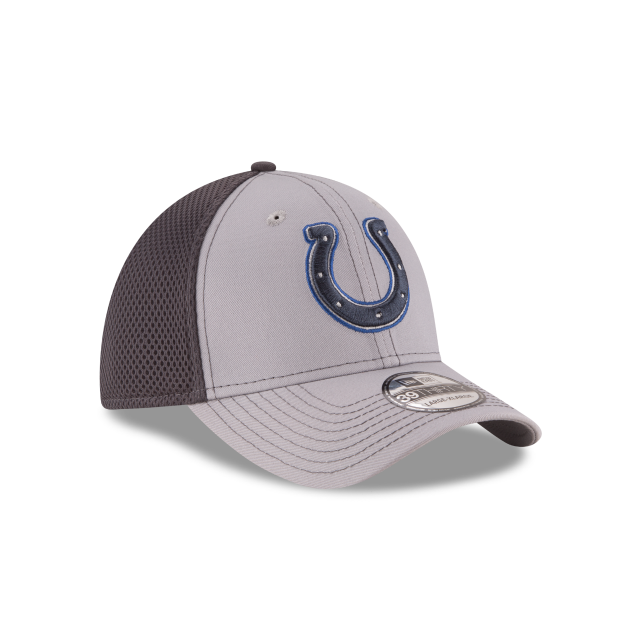 Indianapolis Colts NFL New Era Casquette extensible grise 39Thirty Greyed Out Neo 2 pour hommes