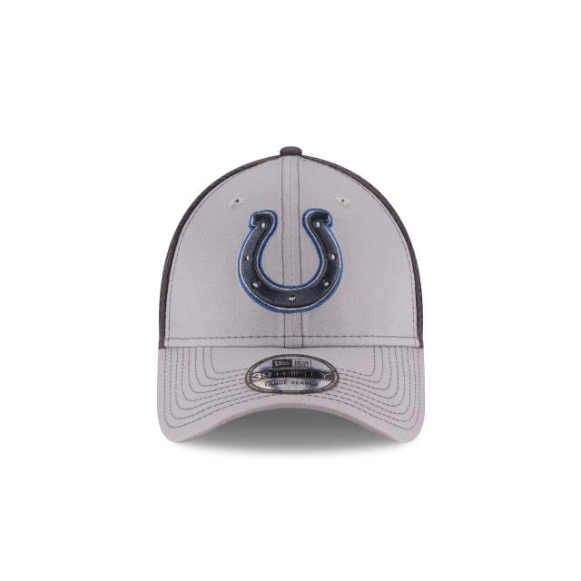 Indianapolis Colts NFL New Era Casquette extensible grise 39Thirty Greyed Out Neo 2 pour hommes