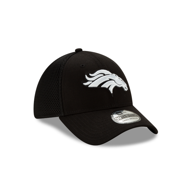 Denver Broncos NFL New Era Casquette extensible 39Thirty Neo noir/blanc pour hommes