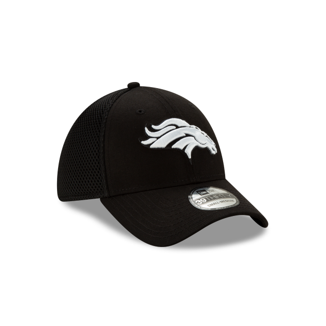 Denver Broncos NFL New Era Men's Black/White 39Thirty Neo Stretch Fit Hat
