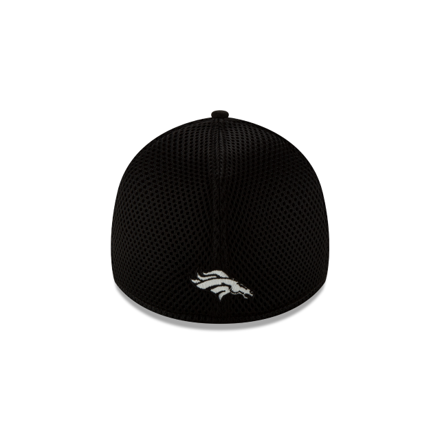 Denver Broncos NFL New Era Men's Black/White 39Thirty Neo Stretch Fit Hat