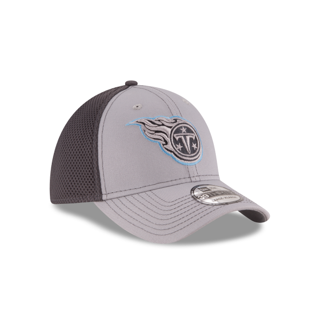 Tennessee Titans NFL New Era Men's Grey 39Thirty Grayed Out Neo 2 Stretch Fit Hat