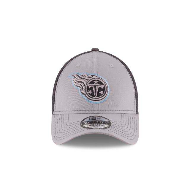 Tennessee Titans NFL New Era Men's Grey 39Thirty Grayed Out Neo 2 Stretch Fit Hat