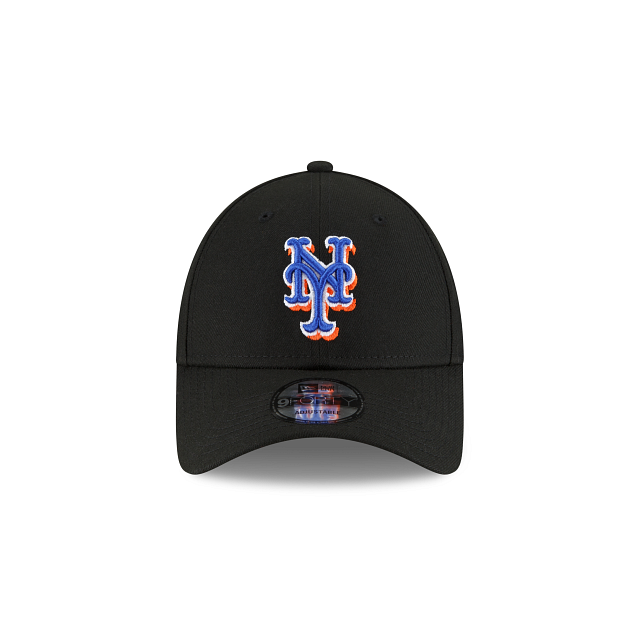 New York Mets MLB New Era Casquette réglable noire 9Forty The League Alternate 2022 pour hommes