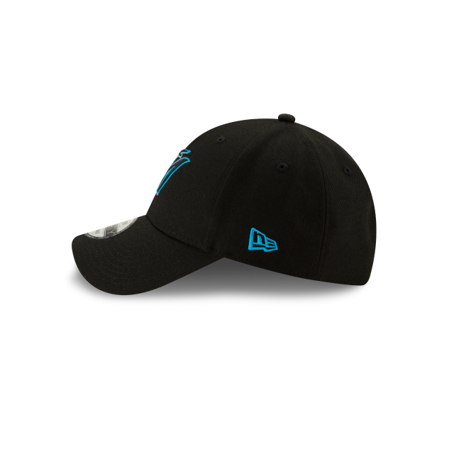 Casquette réglable noire 9Forty League Miami Marlins MLB New Era pour hommes