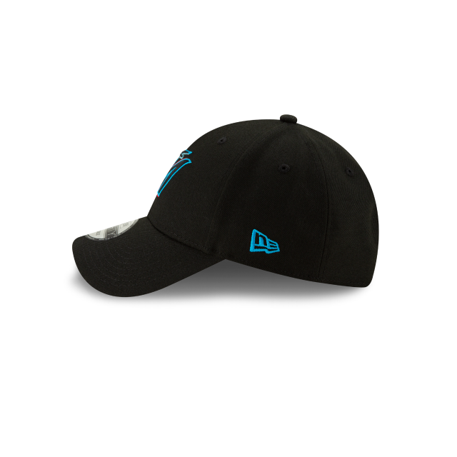 Miami Marlins MLB New Era Men's Black 9Forty League Adjustable Hat