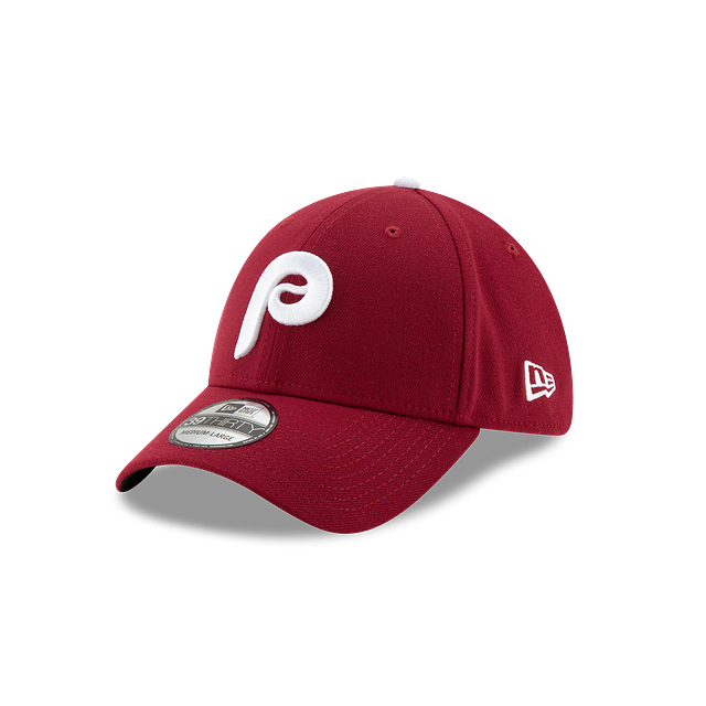 Casquette extensible classique bordeaux 39Thirty Team New Era des Phillies de Philadelphie MLB pour hommes