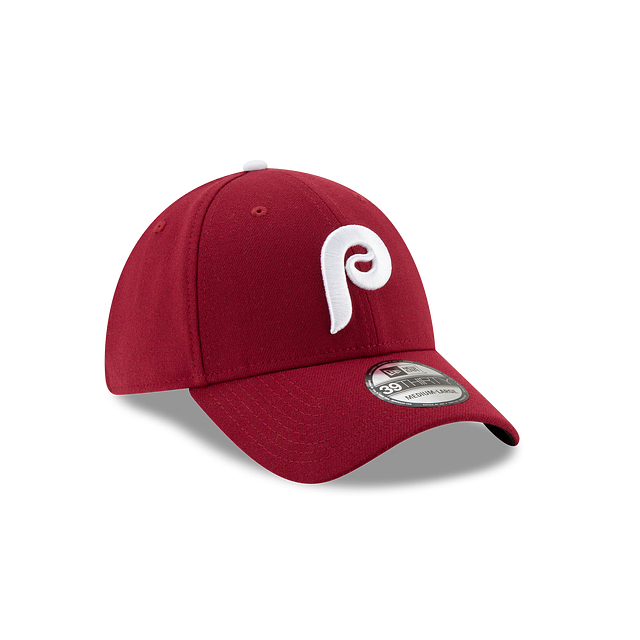 Casquette extensible classique bordeaux 39Thirty Team New Era des Phillies de Philadelphie MLB pour hommes