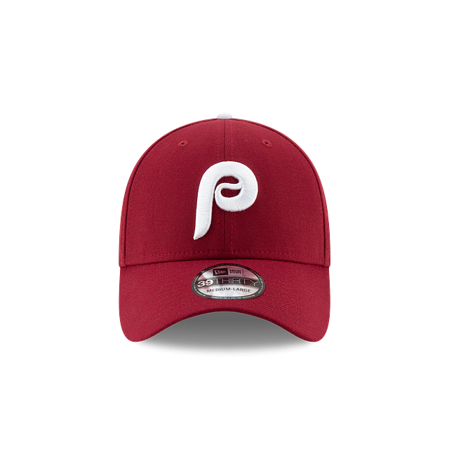 Casquette extensible classique bordeaux 39Thirty Team New Era des Phillies de Philadelphie MLB pour hommes