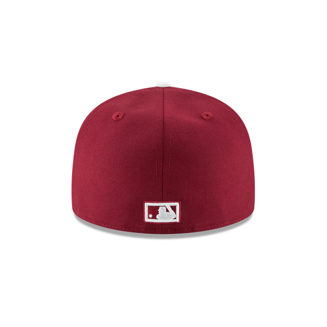 Casquette ajustée en laine bordeaux 59Fifty Cooperstown 1970 New Era des Phillies de Philadelphie pour hommes