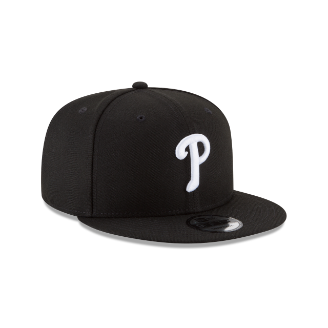 Philadelphia Phillies MLB New Era Snapback 9Fifty Basic noir/blanc pour hommes