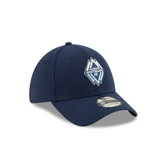 Vancouver Whitecaps MLS New Era pour hommes - Casquette classique extensible bleu marine 39Thirty Team