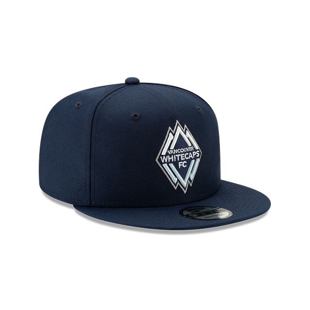 Vancouver Whitecaps MLS New Era pour hommes, bleu marine 9Fifty Team Color Basic Snapback