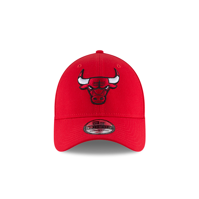 Chicago Bulls NBA New Era Men's Red 39Thirty Team Classic Stretch Fit Hat