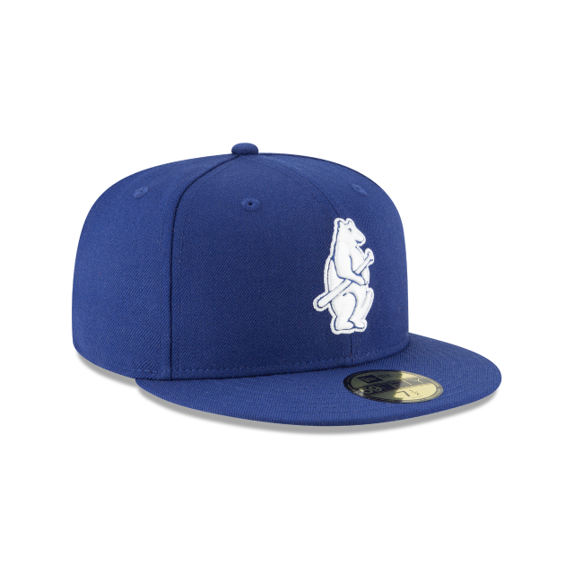 Chicago Cubs MLB New Era Casquette ajustée en laine bleu royal 59Fifty 1914 Cooperstown pour hommes 