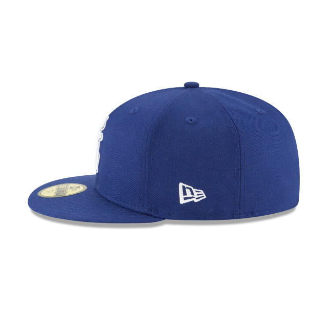 Chicago Cubs MLB New Era Casquette ajustée en laine bleu royal 59Fifty 1914 Cooperstown pour hommes 