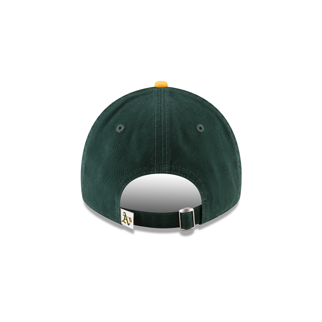 Casquette ajustable Oakland Athletics MLB New Era pour homme, verte/jaune, 9Twenty Core Classic