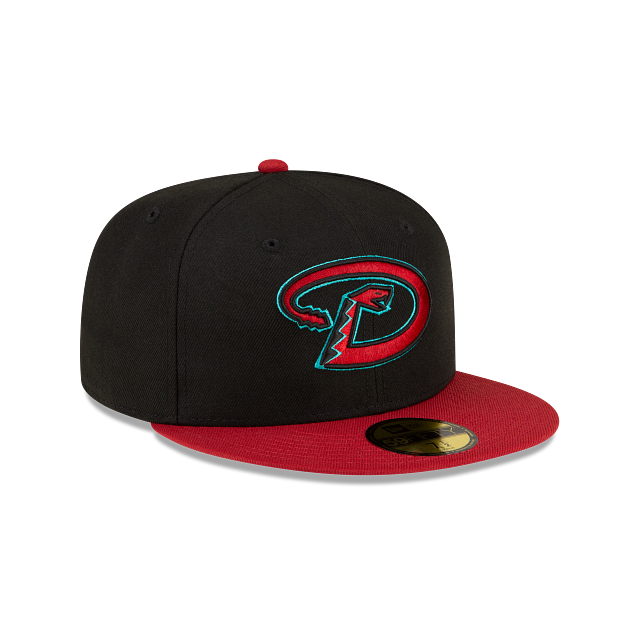 Arizona Diamondbacks MLB New Era Men's Black/Red 59Fifty Authentic Collection 2024 Road Fitted Hat