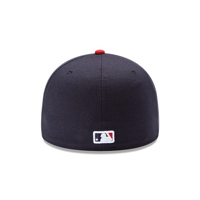 Casquette ajustée MLB New Era pour jeunes Atlanta Braves bleu marine/rouge 59Fifty Authentic Collection Home 2017