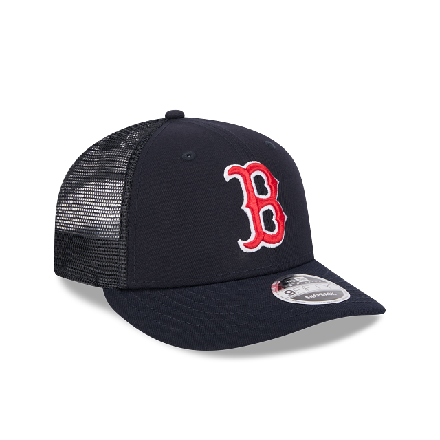 Boston Red Sox MLB New Era Men's Navy 9Fifty Low Profile Trucker Snapback