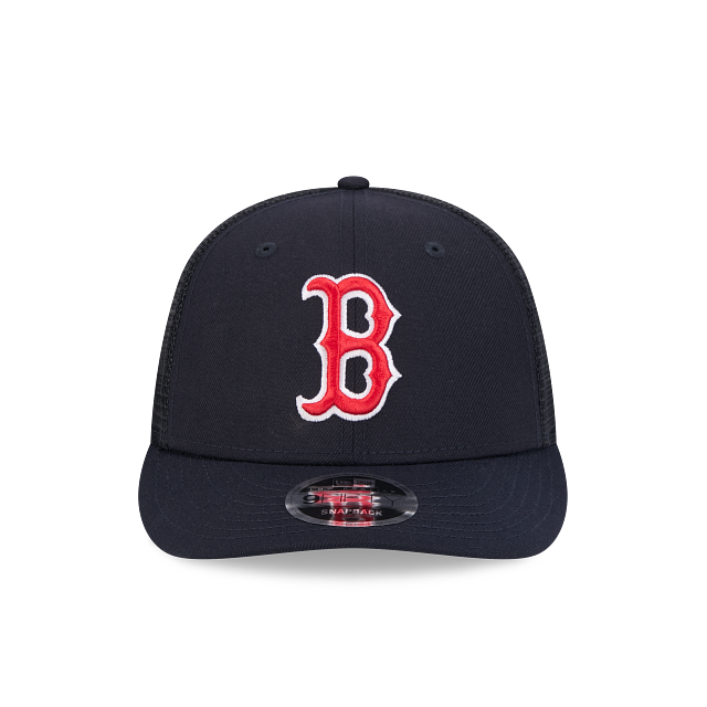 Boston Red Sox MLB New Era Men's Navy 9Fifty Low Profile Trucker Snapback