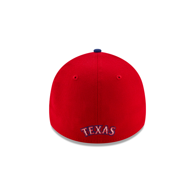 Casquette extensible MLB 39Thirty Team Classic Alternate 3 pour homme des Texas Rangers de New Era, rouge/bleu